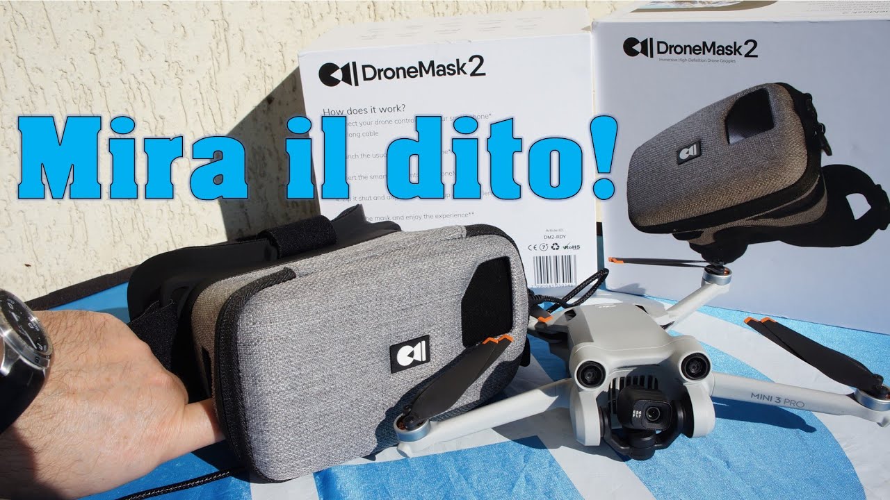 Nuova DRONEMASK 2 | Piloti qualsiasi drone in FPV cambiando i parametri con le dita senza toglierla
