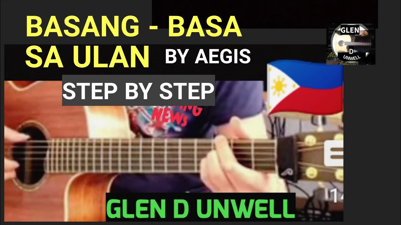 AEGIS - BASANG BASA SA ULAN CHORDS (GUITAR TUTORIAL) #BASANGBASASAULAN #AEGIS