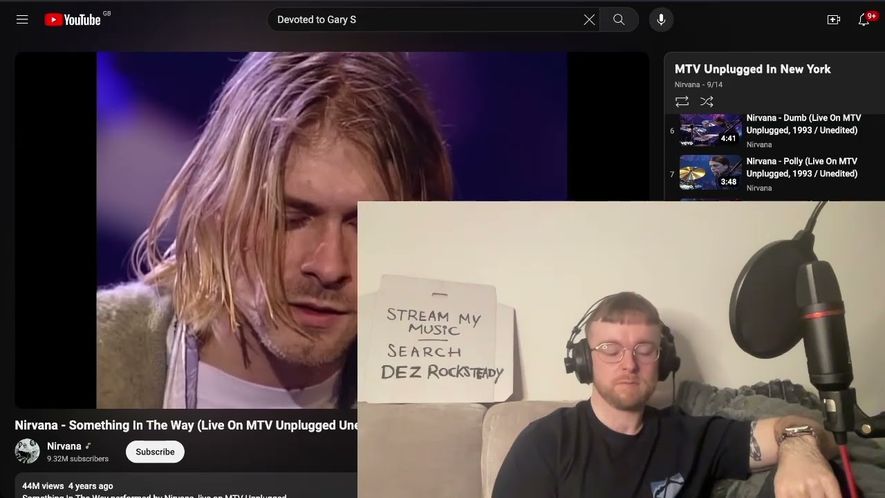 Nirvana - Something In The Way (Live) Reaction & First Listen