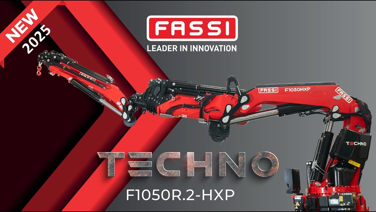Hewea przedstawia.  Nowa era żurawi HDS.   Fassi F1050R.2-HXP TECHNO.