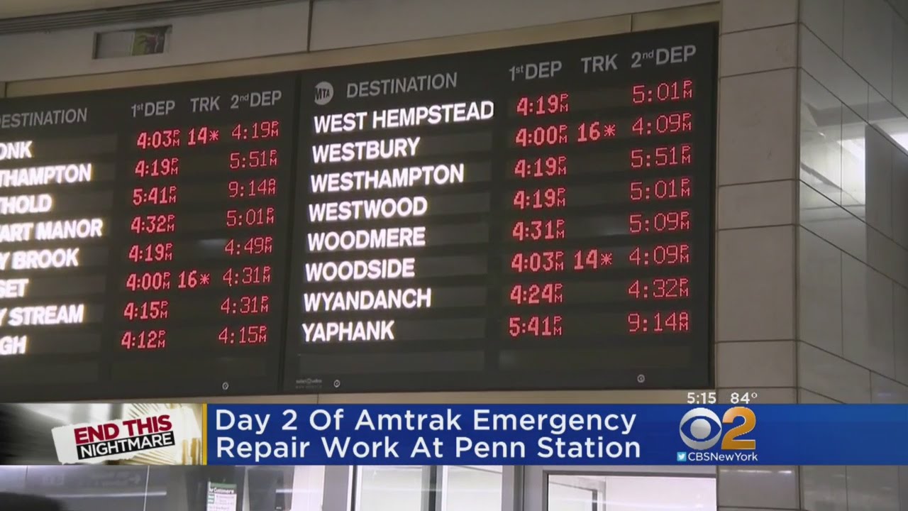 Commuters Adjust To Day 2 Of Emergency Track Repairs At Penn Station