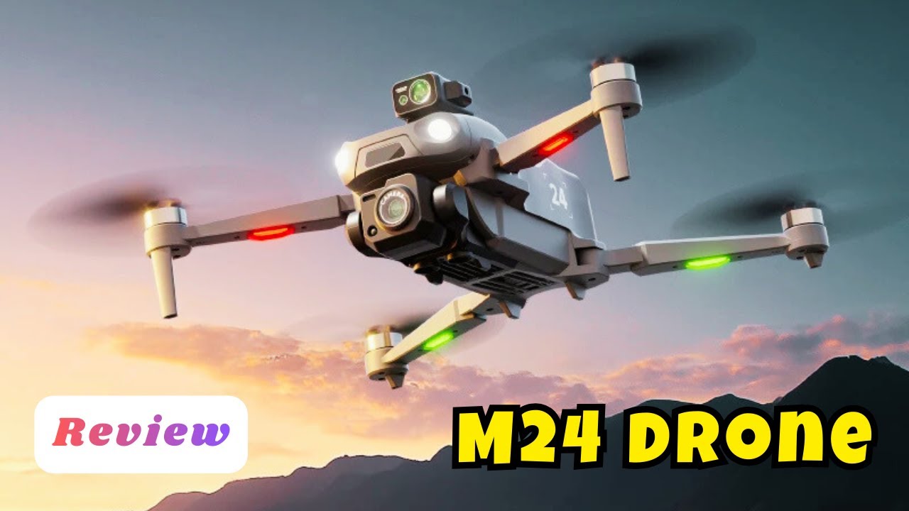 Дрон M24 | Обзор дрона | Камера 8K, GPS, экран управления и 40-минутный полет