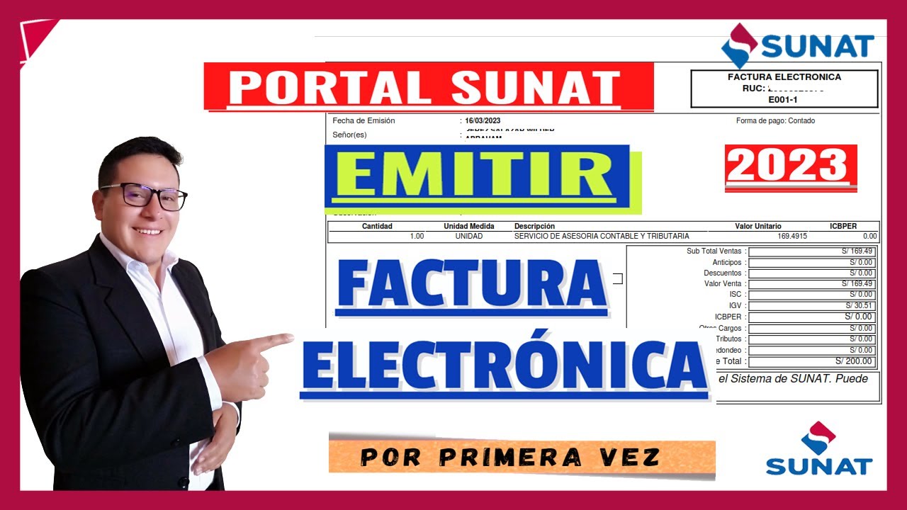 🔴Cómo emitir una Factura Electrónica por primera vez desde el portal Sunat - 2023