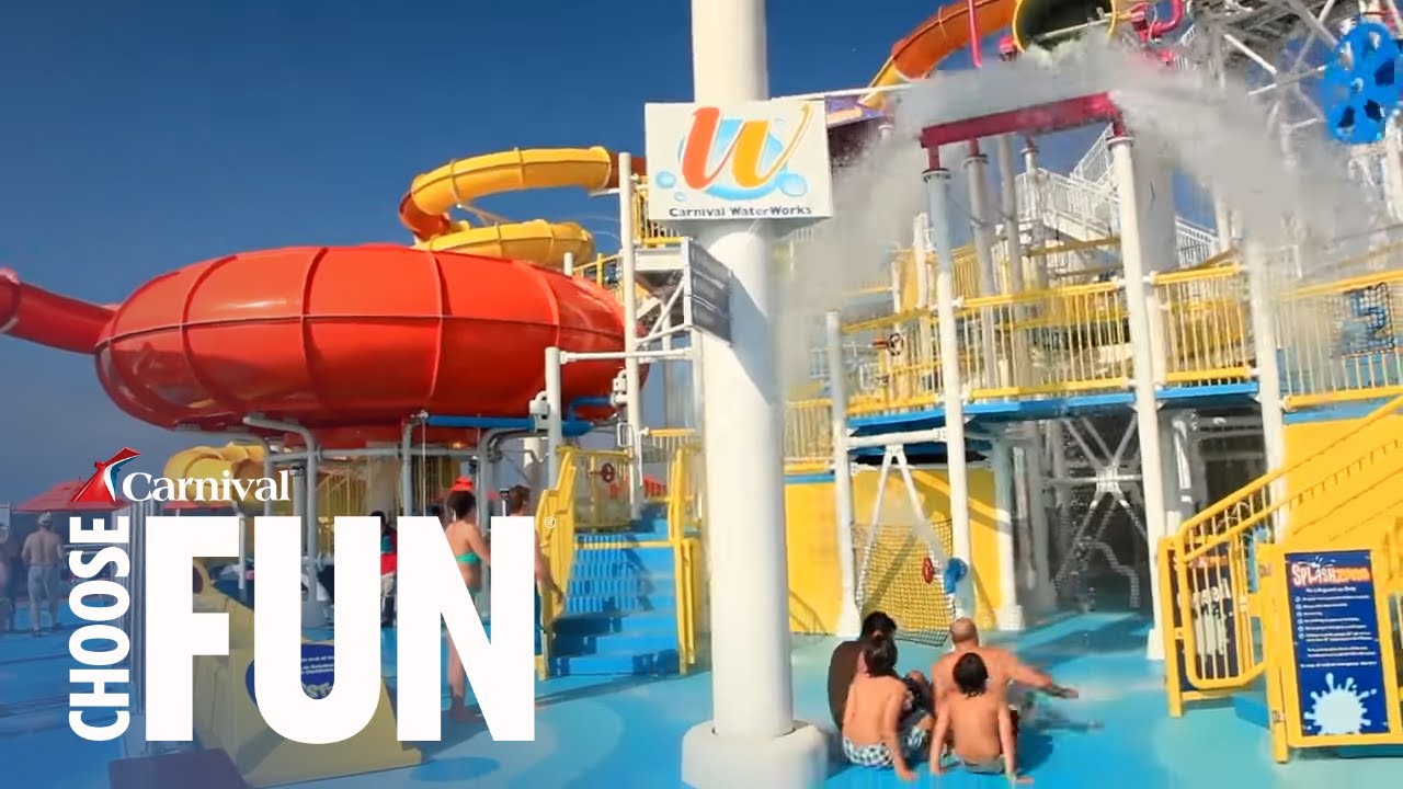 WaterWorks Water Park (with audio description) | Onboard Activities | Carnival Cruise Line