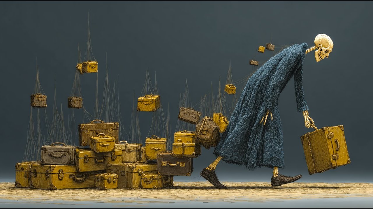 The bags of Life | AI Animated Video Art | Mamta B. Herland