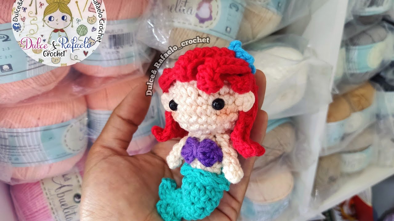 La Sirenita Amigurumi  Tutorial Completo#crochet #completeamigurumitutorial #amigu...