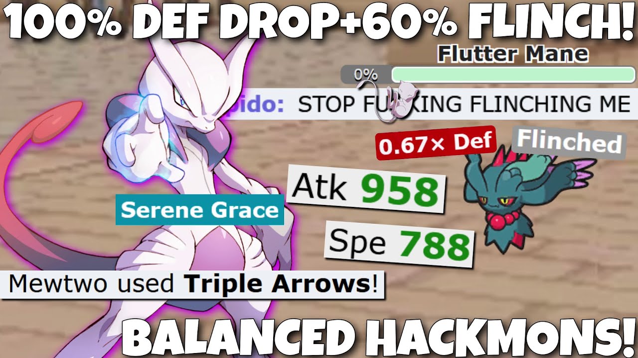 SERENE GRACE + TRIPLE ARROWS MEGA MEWTWO X DESTROYS BALANCED HACKMONS! POKEMON SCARLET AND VIOLET