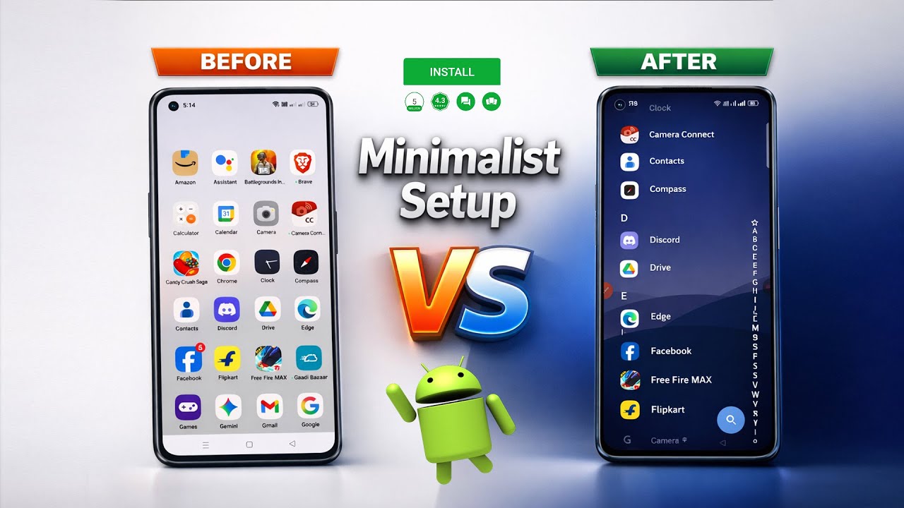 Stop 🚫 Wasting Time on Your Phone! 📲 Best Minimalist Android Setup 2026