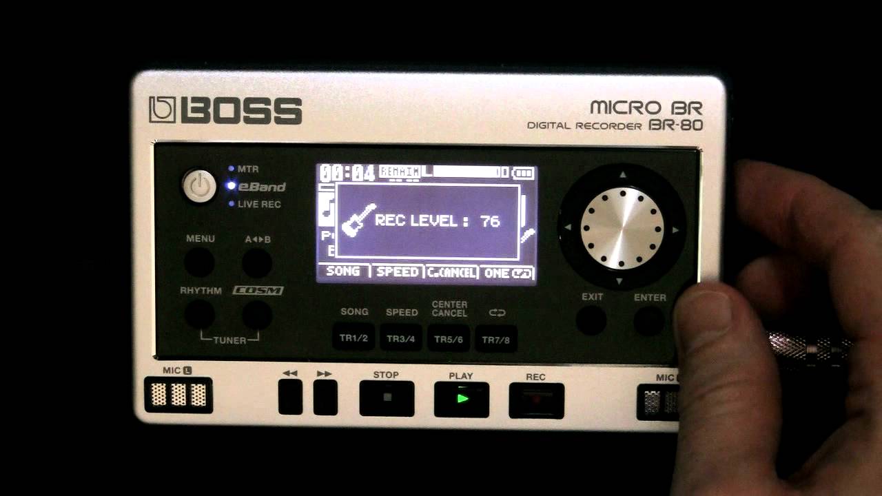 Boss Micro BR-80 - Eband Backing Jam Band Demos