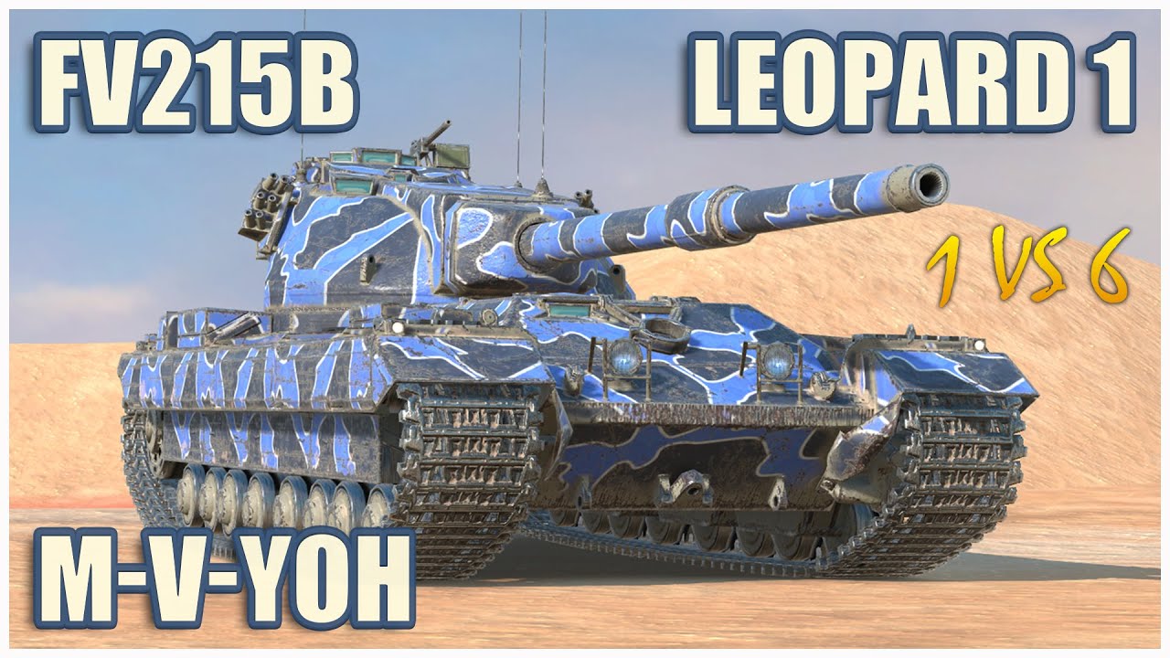 Leopard 1, FV215b & M-V-Yoh &bull; WoT Blitz Gameplay