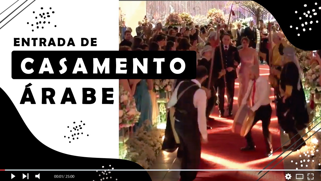 Casamento Árabe ENTRADA DOS NOIVOS com Grupo de Dabke