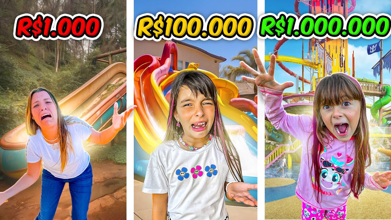 TOBO&Aacute;GUA DE R$1000, R$100000 E R$1000000! - Desafio PARQUE AQU&Aacute;TICO