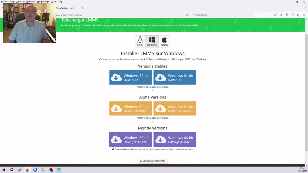 Mettre en oeuvre le serveur audio JACK dans LMMS V1.3