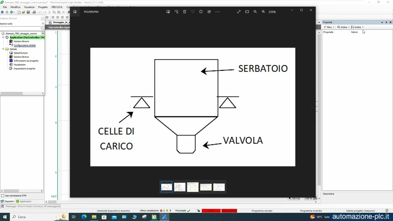 Un semplice esempio di programmazione FBD con i PLC Schneider