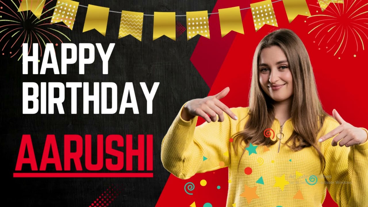 AARUSHI Birthday Song 🎉 || Happy Birthday Song For Aarushi 🎂🎈 || Aarushi Song In Hindi 🎂🎈 ||