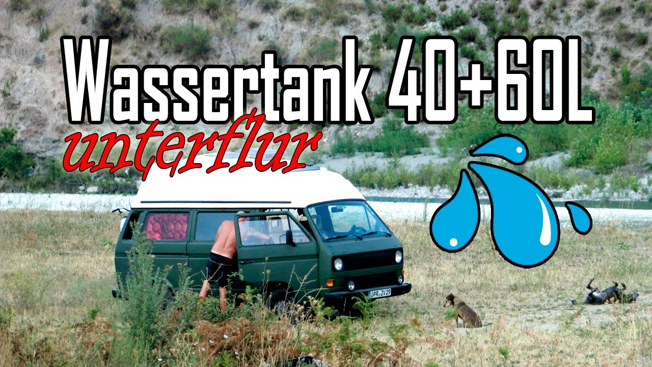 Wie montiert man Wassertank unterflur - VW Bus T3