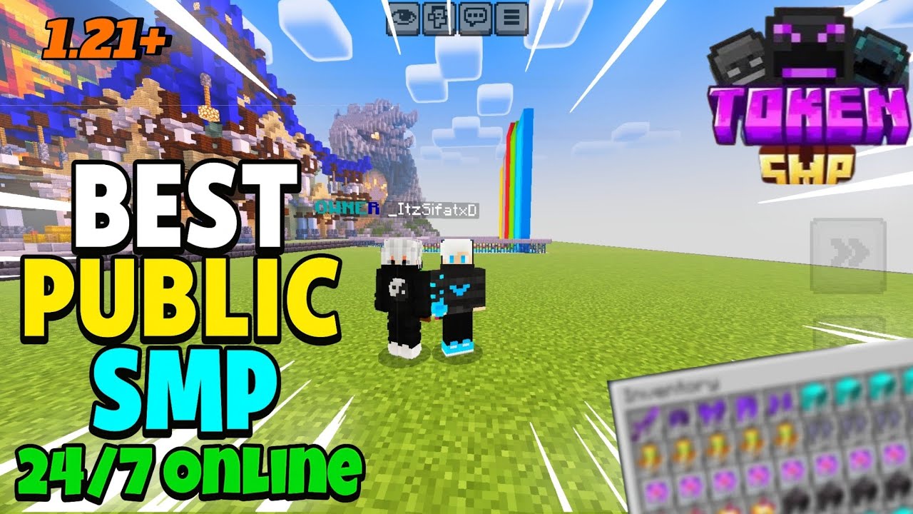 How To Join Public TOKEN SMP Server For Minecraft 🧁 | Java/Mcpe | 24/7 Online | Anyone Can Play 🪷