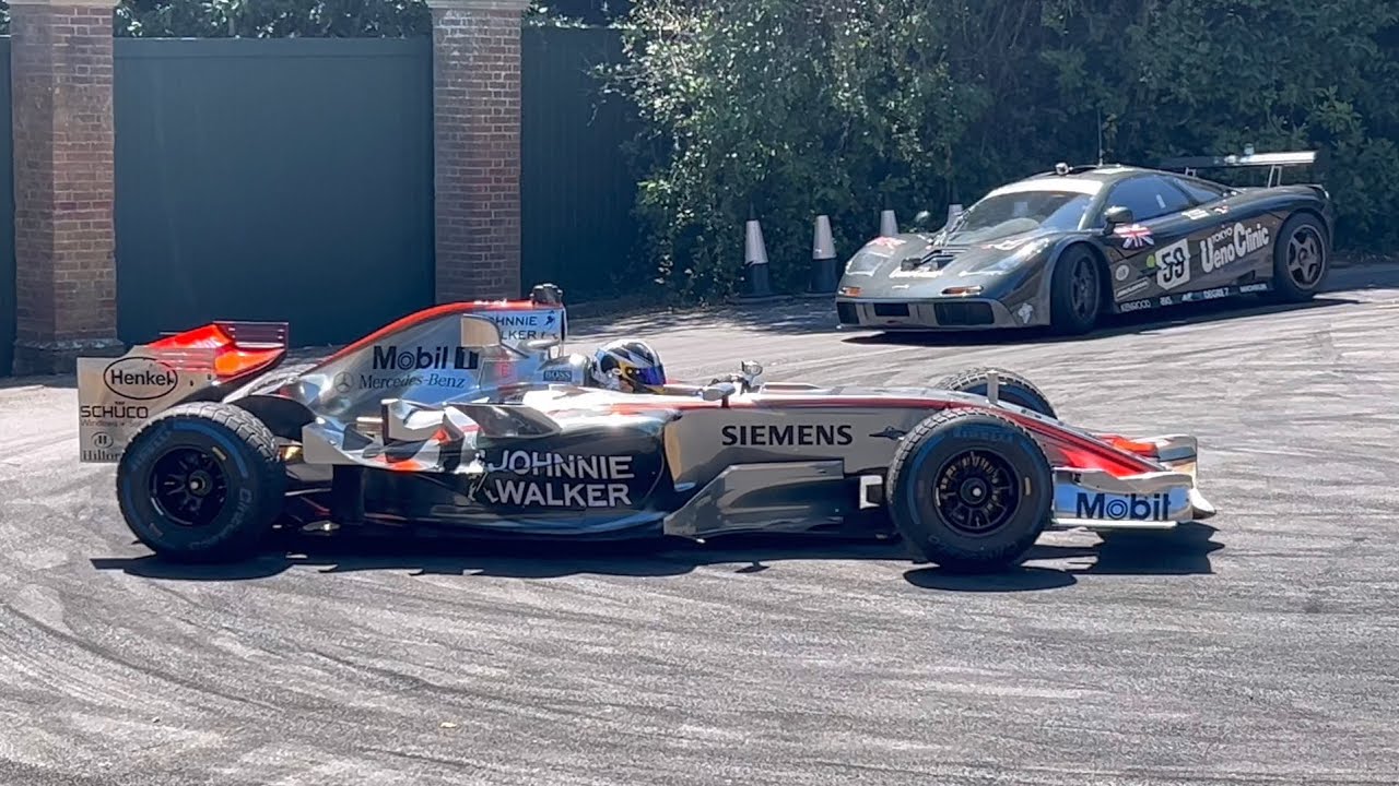 F1 2.4L V8 McLaren Mercedes MP4/21 SOUND!