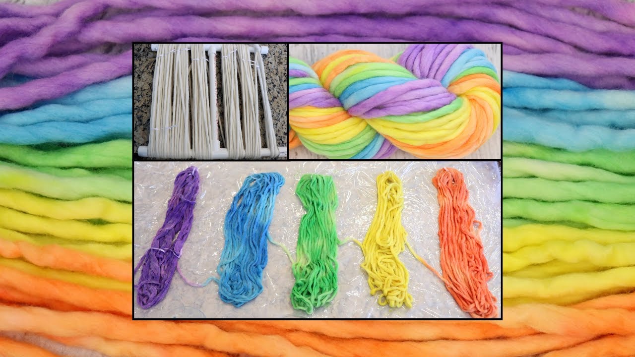 Dyeing A Rainbow Gradient on Super Bulky Yarn; Presoaking WAY too Long! (Dyepot Weekly 538)