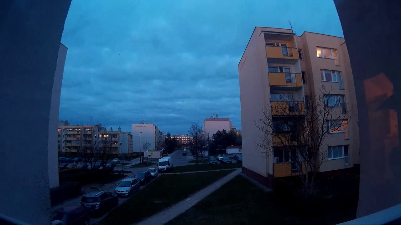 Time lapse - nadchodzi zmrok - Elbląg Nad Jarem