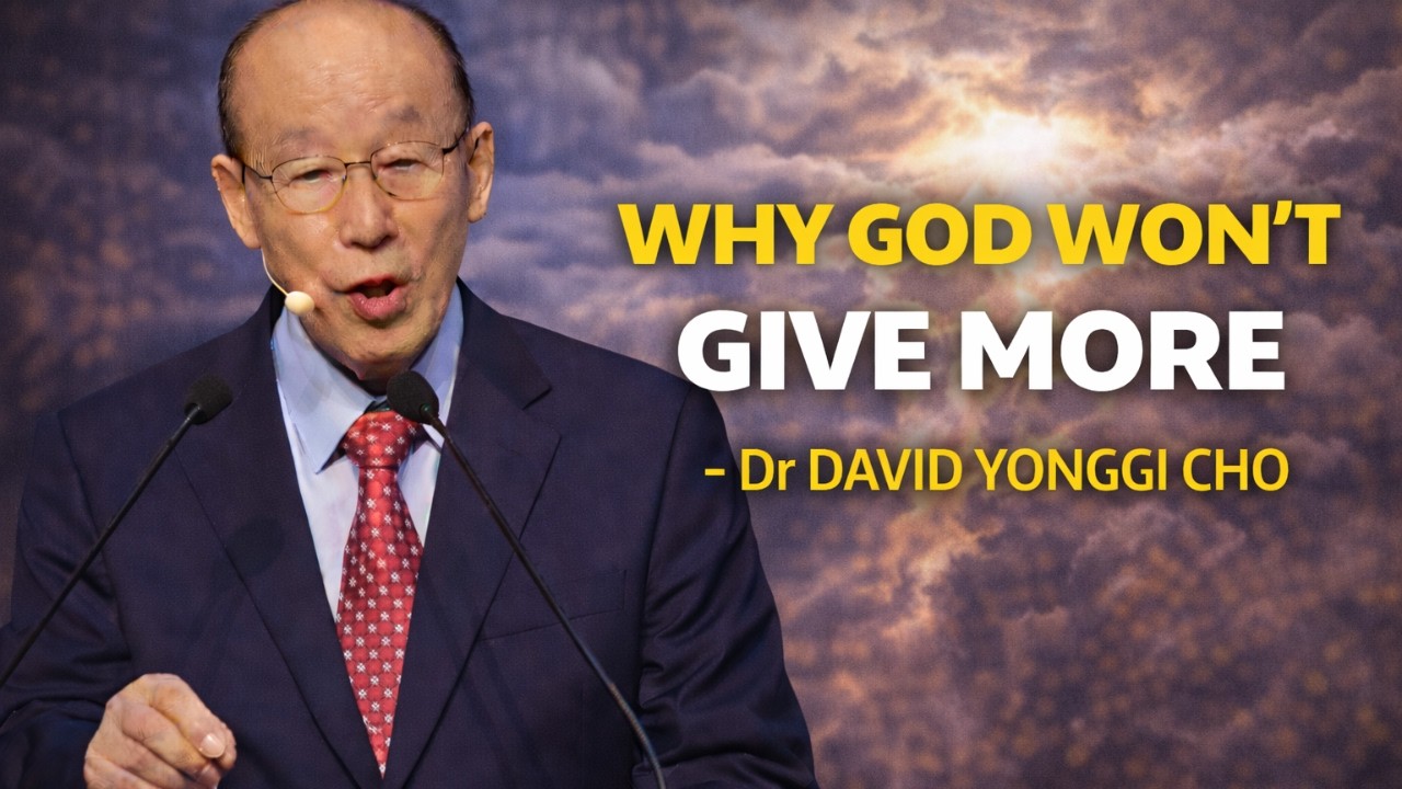 3 Reasons God Won't Give You More Money: The Parable of Talents Truth - Dr David Yonggi Cho