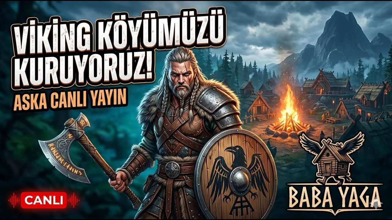 Kendi Viking Köyümüzü Kuruyoruz! 🪓 Hayatta Kalabilecek miyiz? bölüm 1