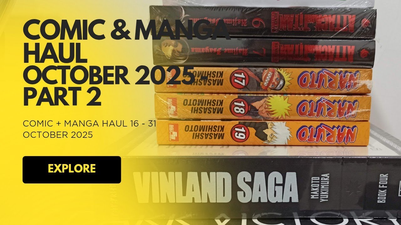 My Manga + Comic Haul October 2025 (Part 2)