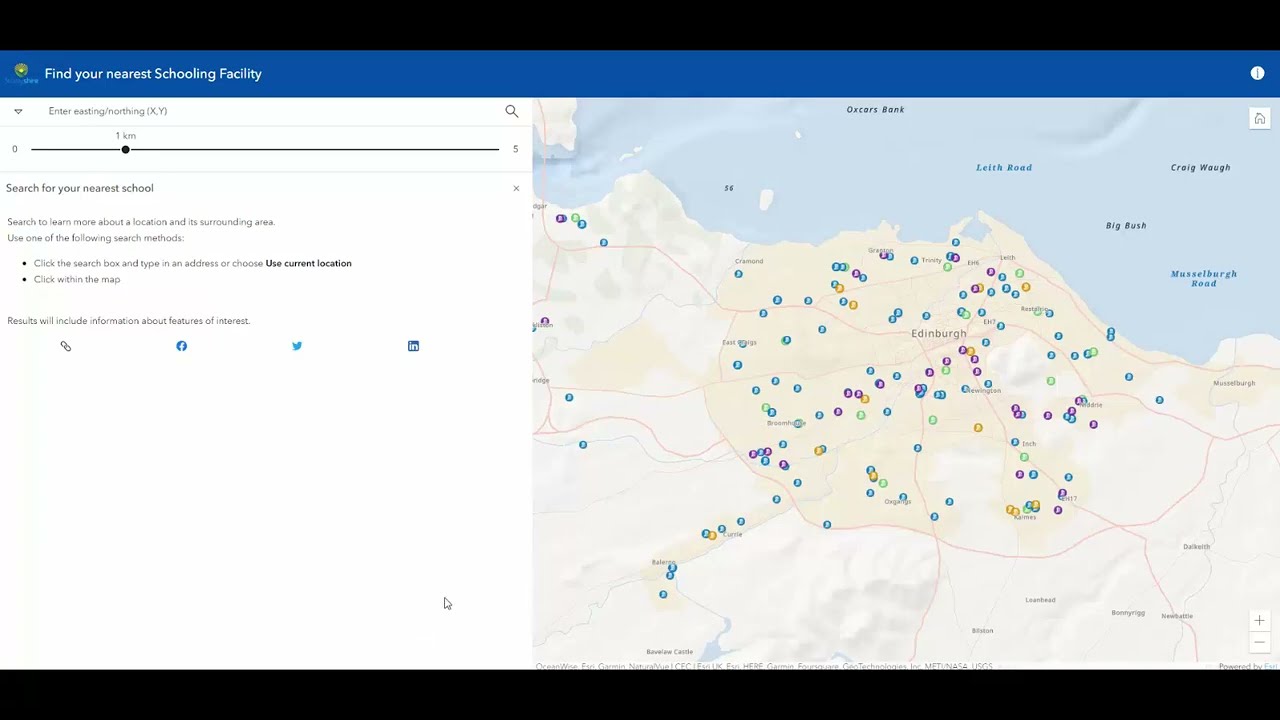 Tutorial to create an ArcGIS Instant App using the &lsquo;Nearby template&rsquo;
