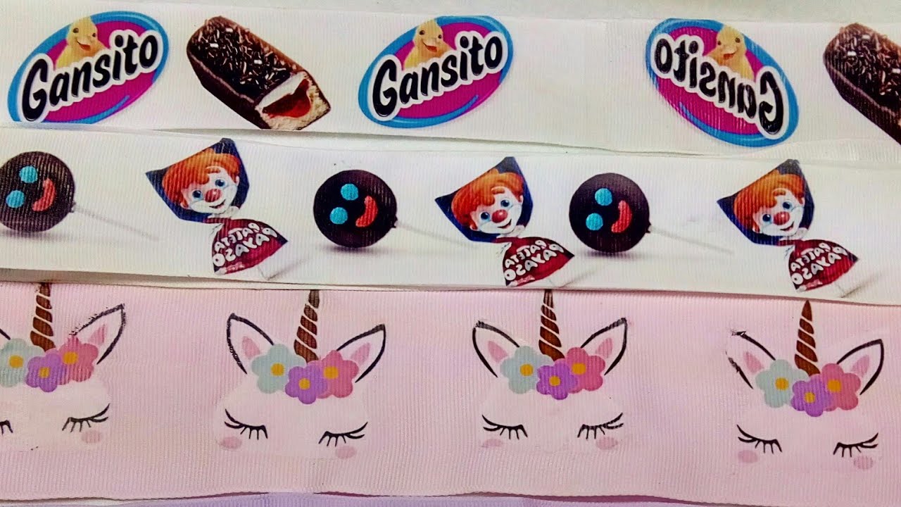 Como hacer listón Estampado/ ribbon/ moños,laços , cintas , crafts