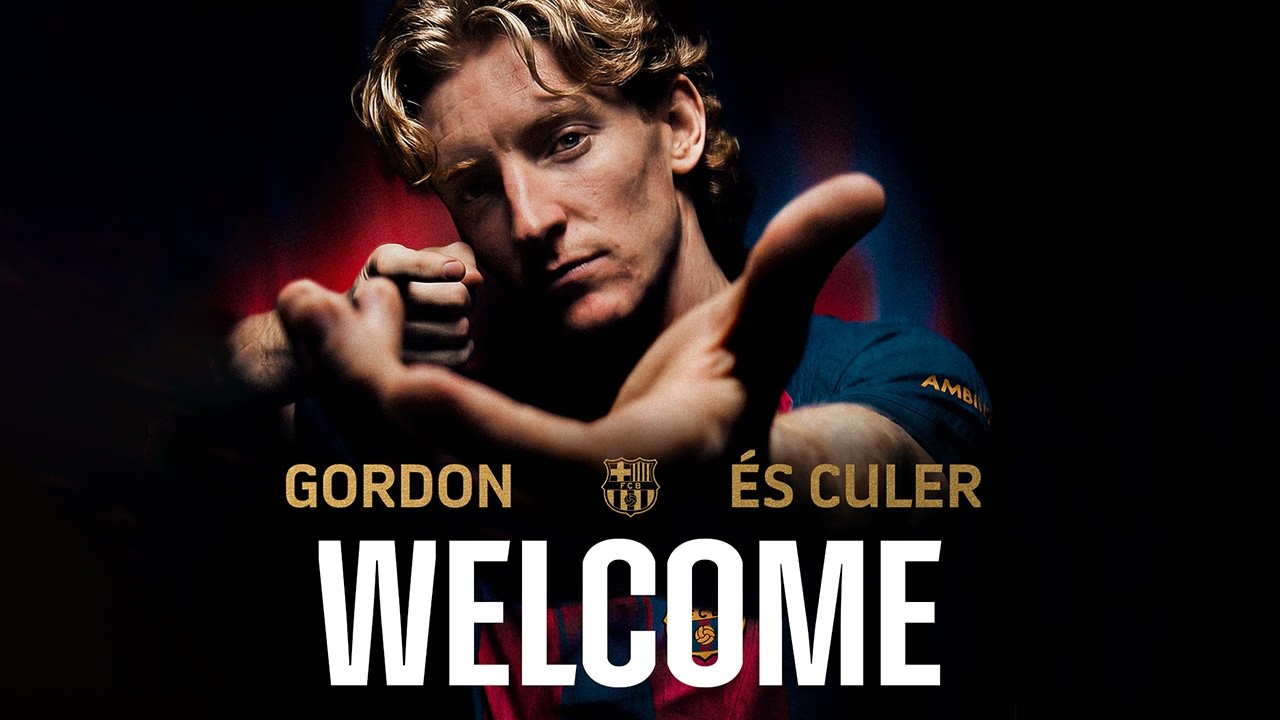 ANTHONY GORDON SIGNS HIS CONTRACT AS A NEW PLAYER OF FC BARCELONA📝🔵🔴