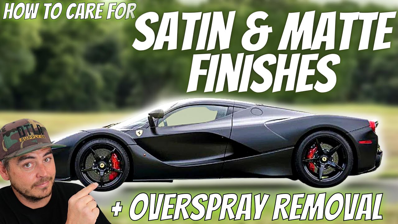How to WASH AND PROTECT a matte finish | Overspray Removal