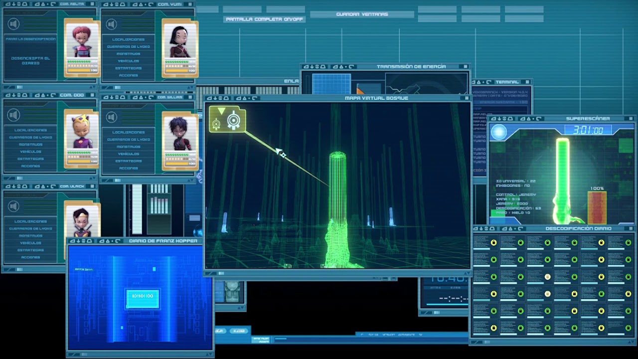 IFSCL Desencriptar el diario de Franz y recuperar a un guerrero lyoko de la frontera