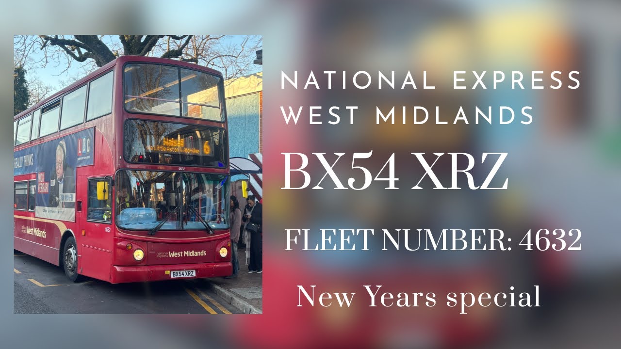 (New Years special) National Express West Midlands 4632 BX54 XRZ 31/12/25