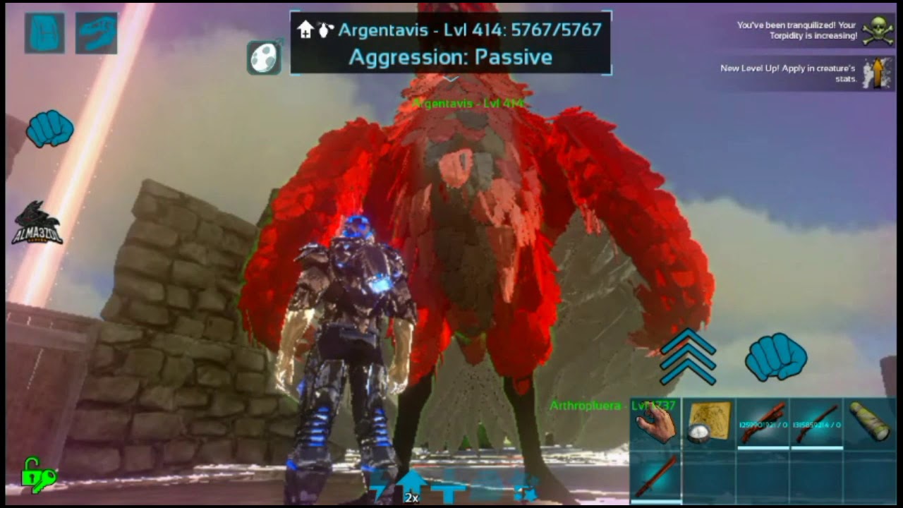 Ark survival evolved mobail taming boss with script 2.6