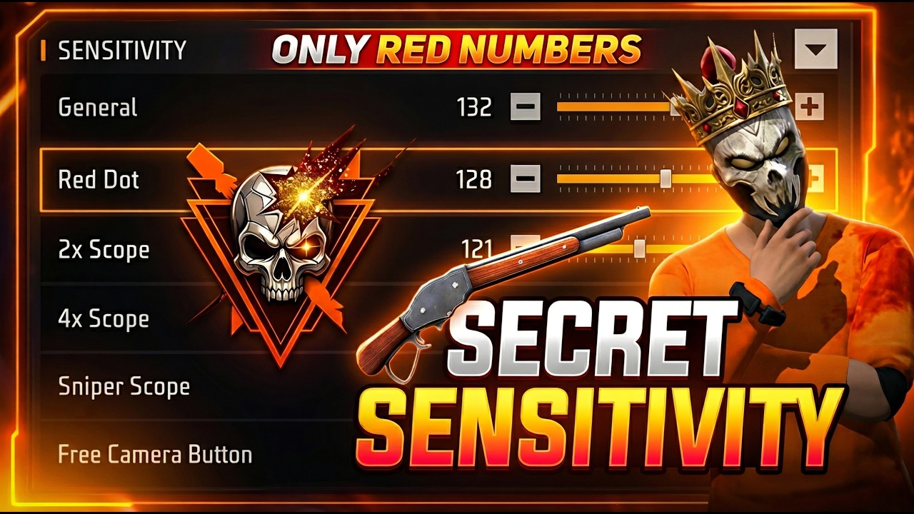 SECRET 10x HEAD LOCK 🔒 SENSITIVITY ⚙️ FOR ONETAP & DRAG HEADSHOT | BEST SENSITIVITY OB53 | FREEFIRE