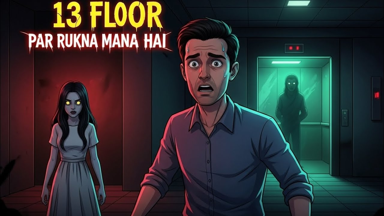 13 floor rukna Mana hai 👹 | horror story in hindi | Ghost Toon hindi 