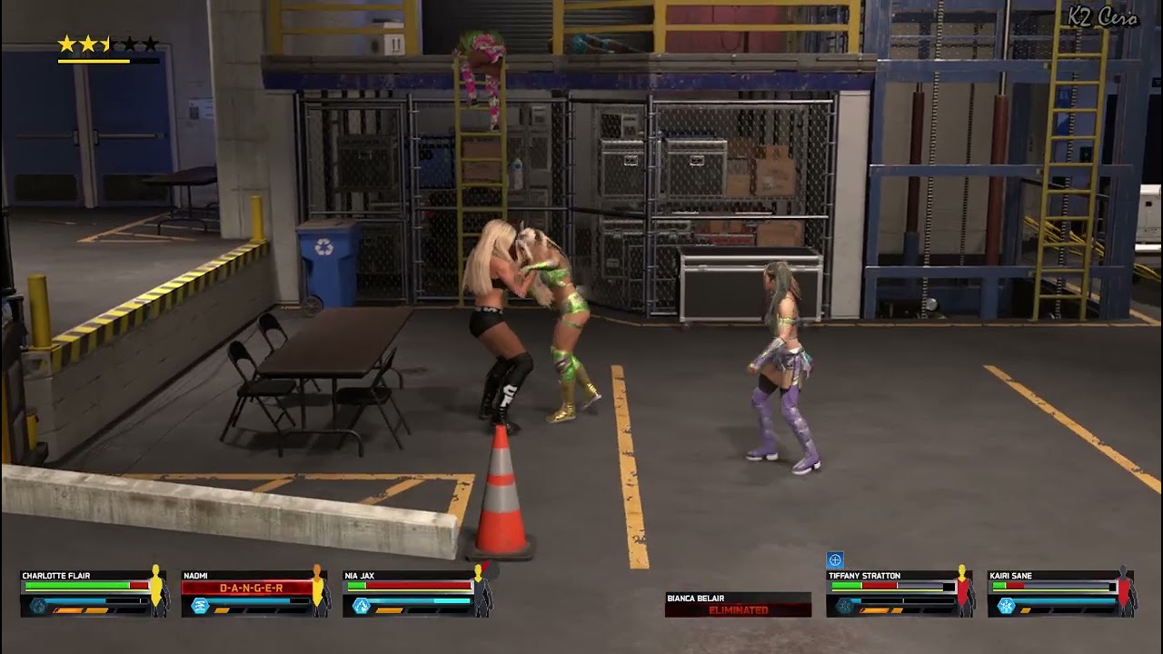 BACKSTAGE BRAWL 6 WAY FEMALE  - WWE2K25