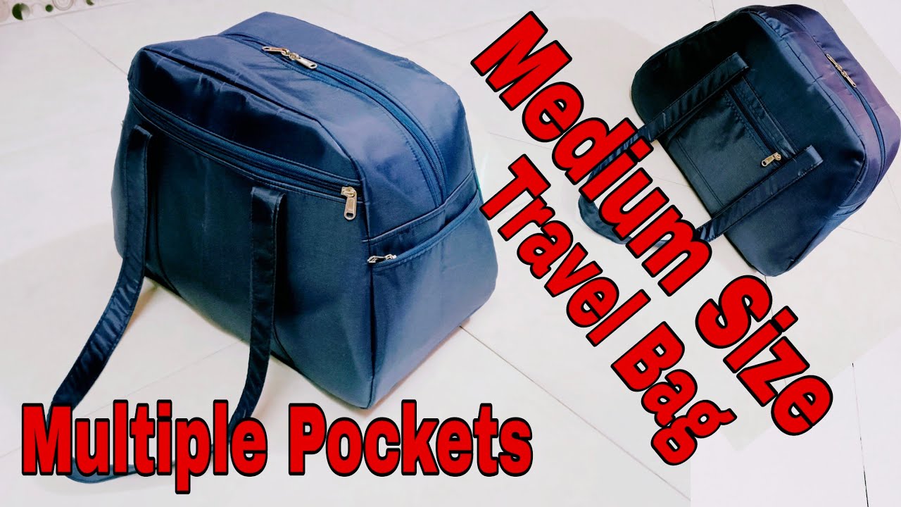 DIY: Medium Size Travel Bag With Multi Pockets Tutorial By Anamika Mishra...