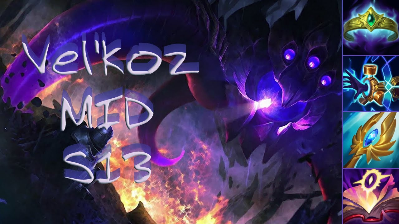 VEL'KOZ MID SEASON 13 - Vel'koz gameplay (no commentary)