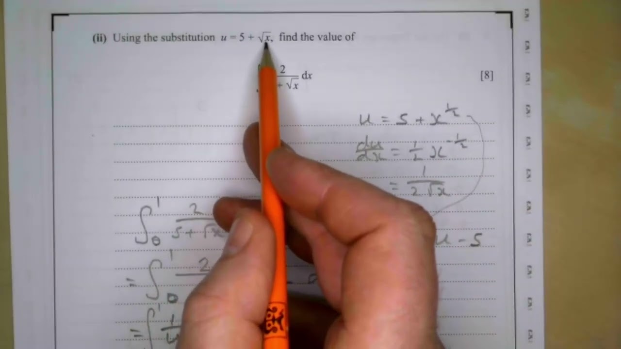 CCEA A2 Pure Maths Summer 2025 Qu 9