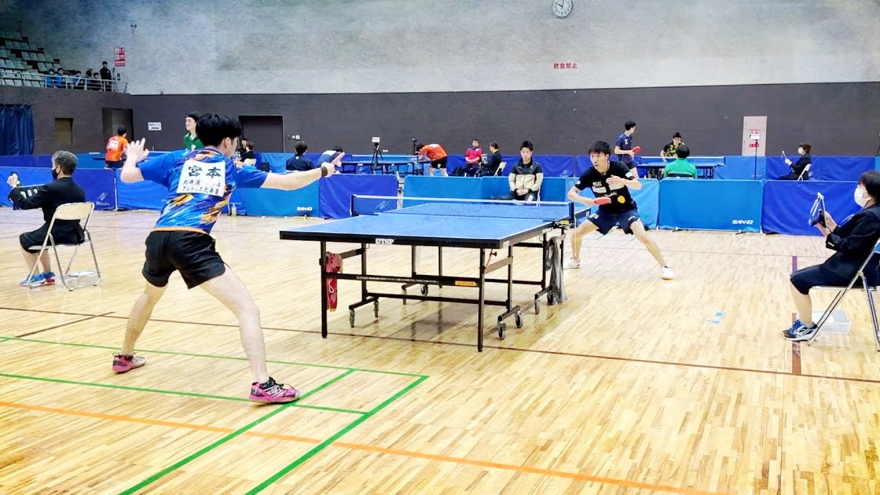 【強すぎる】全日学ランカー 宮本選手と対決。国スポ予選決勝リーグ第2戦。【アルテミス北海道/卓球】