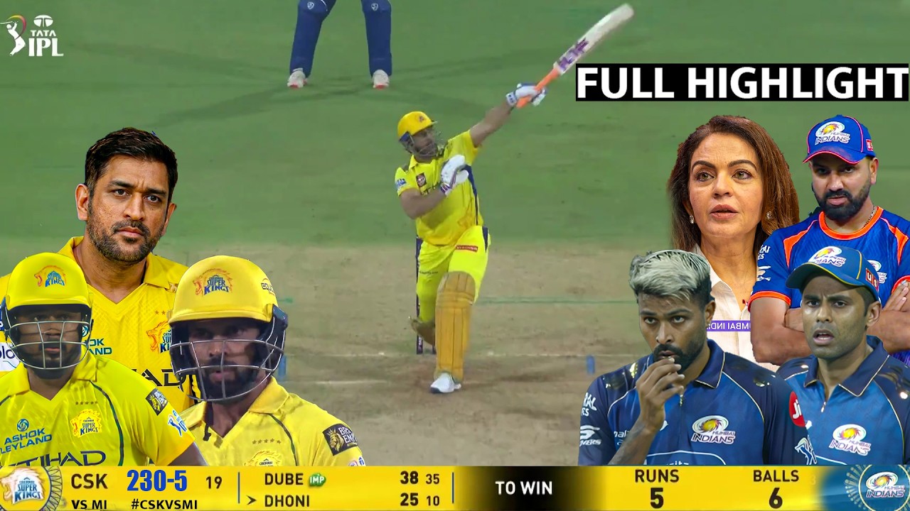 Chennai Super Kings vs Mumbai Indians IPL 2026 Full Highlights, CSK vs MI IPL 2026 Full Highlights