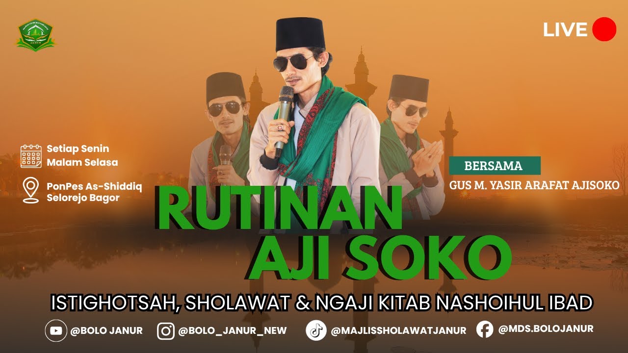 🔴 [LIVE] Rutinan Ngaji Nashoihul Ibad || Gus M.Y Arafat Aji Soko || Ponpes As-Shiddiq Selorejo