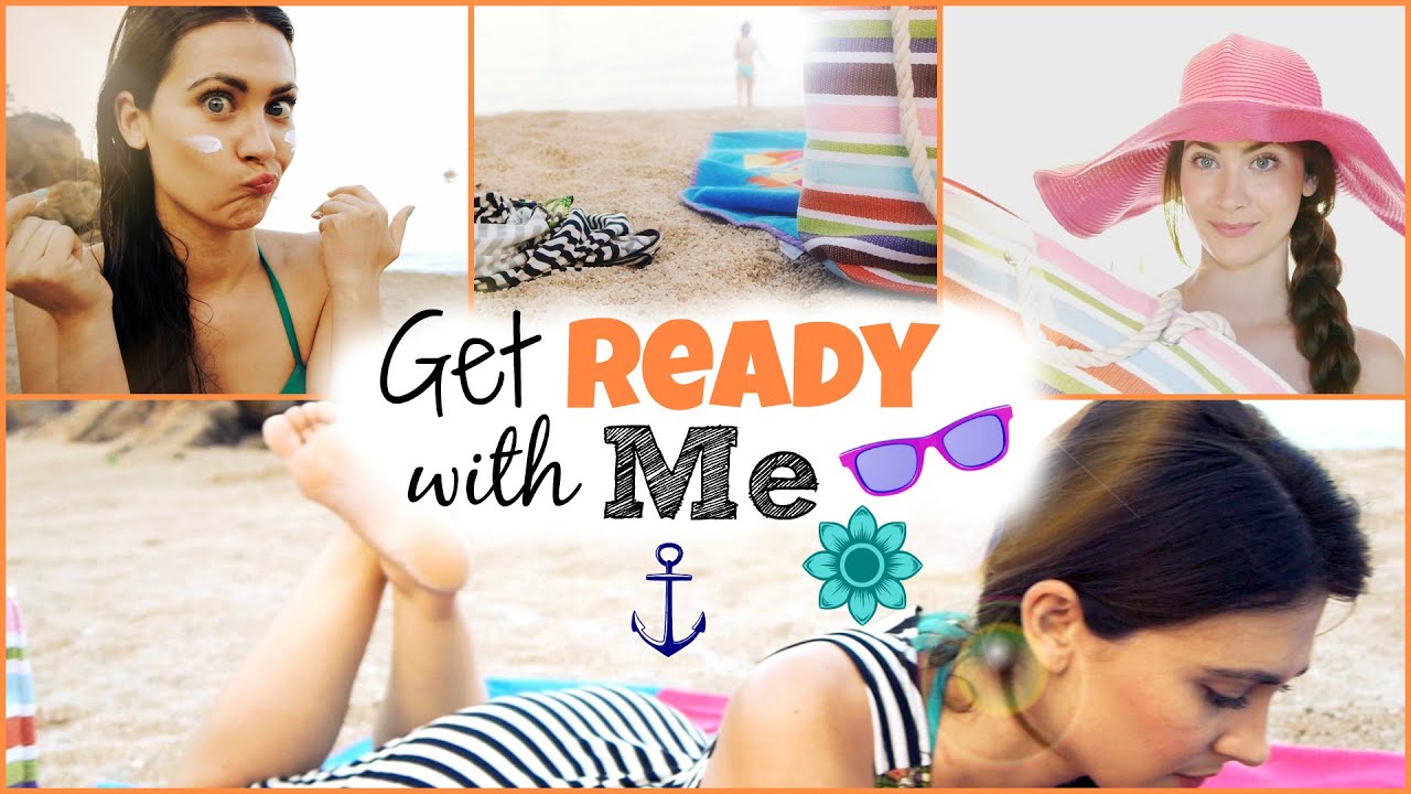 Get Ready With Me: Beach day. Día de Playa | Piel, Peinado sencillo, Maquillaje, Outfit!