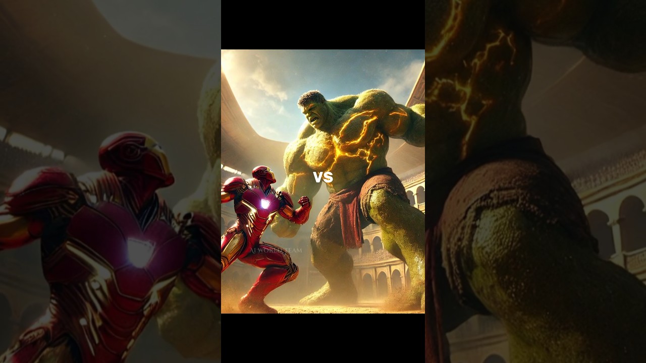 Iron Man vs Hulk fighting scene | ( Iron Man. Hulk. Spider-Man. Thor ⚡🔨.) #ironman #hulk #thor