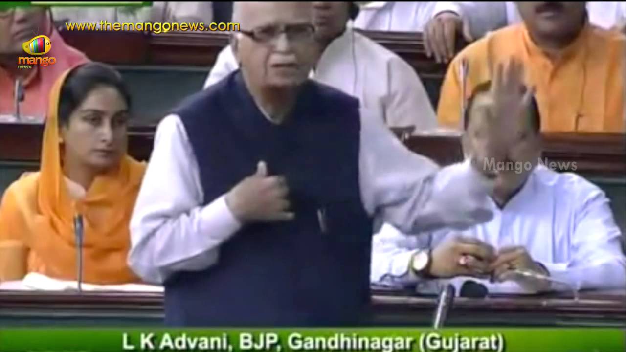 LK Advani praises MP Kavitha for speech on plight of Kashmiri Pandits