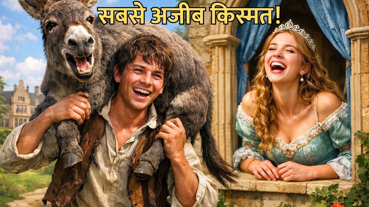बेवकूफ आलसी लड़के ने गधा कंधे पर उठाया... और राजकुमारी की हँसी! | हँसी से खुली किस्मत!