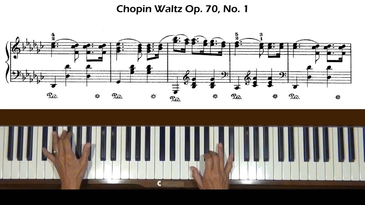Chopin Waltz Op. 70, No. 1 Piano Tutorial
