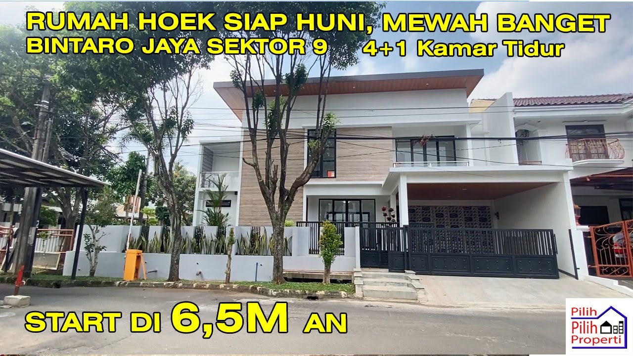 RUMAH BINTARO JAYA SEKTOR 9 RUMAH HOEK NYAMAN DAN MEWAH