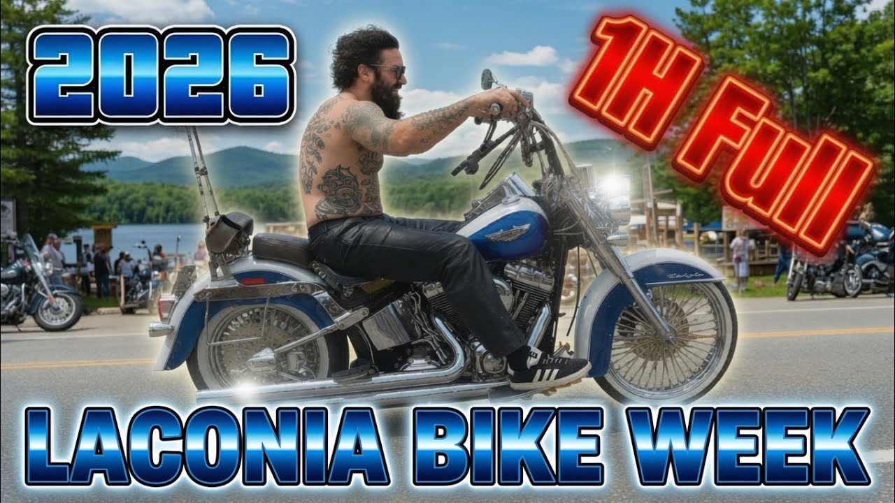 Laconia Bike Week 2026 &ndash; Full Highlights & Walking Tour | Nonstop Action 4K